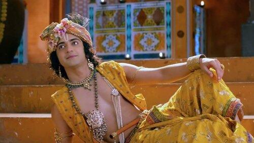 Krishna tells Radha a story Krishna tells Radha a story