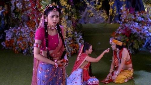 Krishna adds to Radha's confusion Krishna adds to Radha's confusion