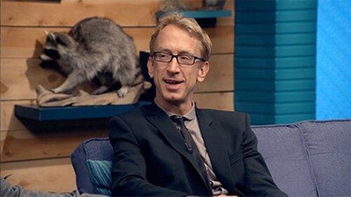 Andy Dick Wears a Black Suit Jacket & Skinny Tie Andy Dick Wears a Black Suit Jacket & Skinny Tie