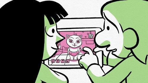 Le bébé chatte Le bébé chatte