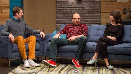 Lizzy Caplan Wears All Black and Powder Blue Espadrilles Lizzy Caplan Wears All Black and Powder Blue Espadrilles