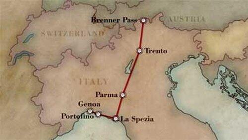 Genoa to the Brenner Pass Genoa to the Brenner Pass