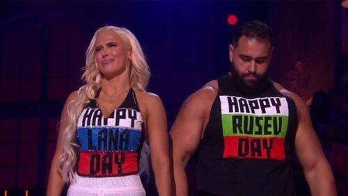 Mark Cuban vs. Rusev & Lana & The New Day vs. SWV Mark Cuban vs. Rusev & Lana & The New Day vs. SWV