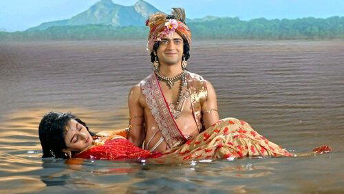 Krishna's heroic act Krishna's heroic act