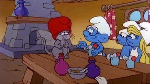 Smurf On Wood Smurf On Wood