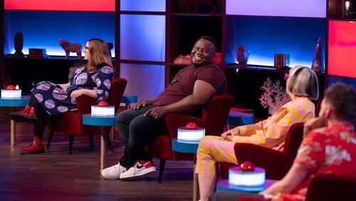 Nabil Abdulrashid, Luke Kempner, Sarah Millican and Philippa Perry 3/5