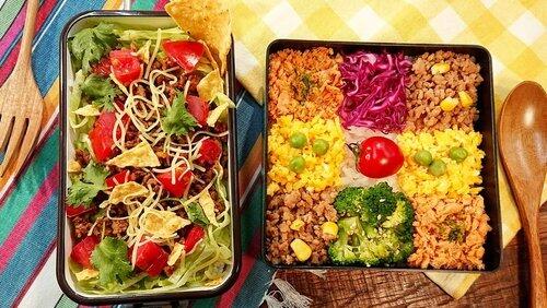 Taco Rice & Mosaic Soboro Taco Rice & Mosaic Soboro