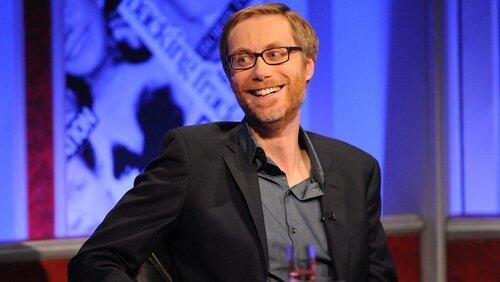 Stephen Merchant, Hal Cruttenden, Gabby Logan Stephen Merchant, Hal Cruttenden, Gabby Logan