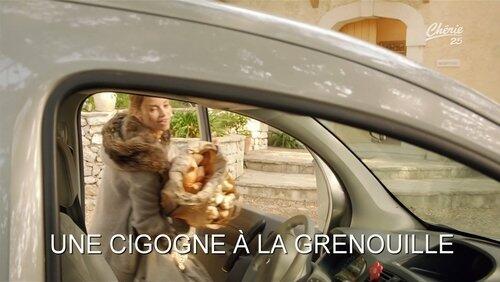 Une cigogne à la grenouille Une cigogne à la grenouille