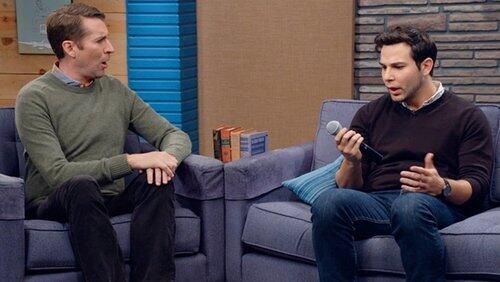 Skylar Astin Wears Blue Jeans and Weathered Brown Desert Boots Skylar Astin Wears Blue Jeans and Weathered Brown Desert Boots