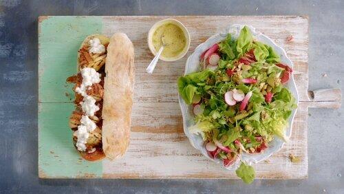 Crispy Pork and Grilled Mushroom Sub Crispy Pork and Grilled Mushroom Sub