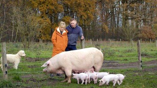 Yvon bespreekt droogte met boer David Yvon bespreekt droogte met boer David
