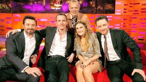Hugh Jackman, Michael Fassbender, James McAvoy, Molly Smitten-Downes Hugh Jackman, Michael Fassbender, James McAvoy, Molly Smitten-Downes