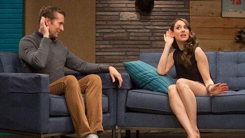 Alison Brie Wears a Black Mesh Top and Mini-Skirt Alison Brie Wears a Black Mesh Top and Mini-Skirt