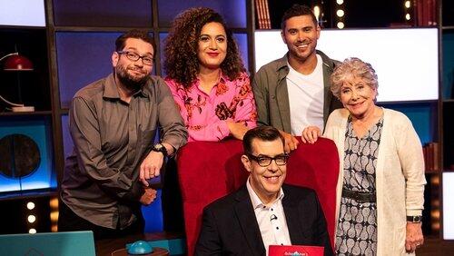 Gary Delaney, Rose Matafeo, Valerie Singleton and Rav Wilding (1/5) Gary Delaney, Rose Matafeo, Valerie Singleton and Rav Wilding (1/5)
