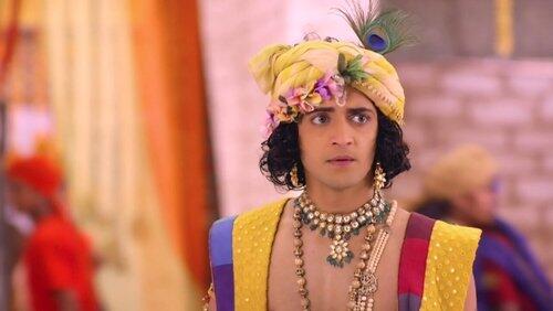 Krishna Faces the Agitated Ox Krishna Faces the Agitated Ox