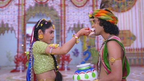 Radha Feeds Krishna Radha Feeds Krishna