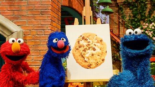 Painting with Cookie Monster Painting with Cookie Monster