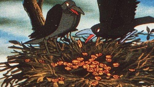The Greedy Crow and the Coin Bowl The Greedy Crow and the Coin Bowl