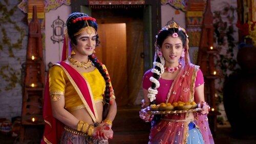 Radha offers to help Krishna Radha offers to help Krishna