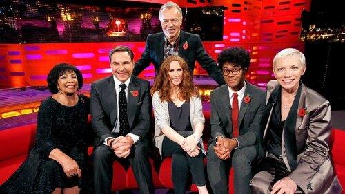 Dame Shirley Bassey, David Walliams, Catherine Tate, Richard Ayoade, Annie Lennox Dame Shirley Bassey, David Walliams, Catherine Tate, Richard Ayoade, Annie Lennox