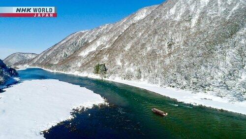 Winter along the Mogami River Winter along the Mogami River