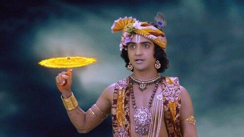 Krishna Fights with Timirasur Krishna Fights with Timirasur