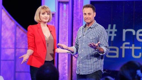 Beth Behrs, Chris Harrison and Usher Beth Behrs, Chris Harrison and Usher