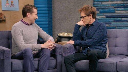 Kevin Bacon Wears a Blue Button Down Shirt and Brown Boots Kevin Bacon Wears a Blue Button Down Shirt and Brown Boots