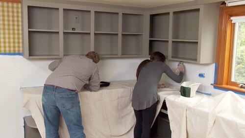 Kitchen Makeover; Attic Stair Kitchen Makeover; Attic Stair