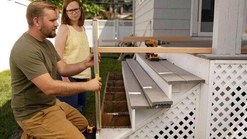 Two-Prong Outlet; Deck Stair Rail Two-Prong Outlet; Deck Stair Rail