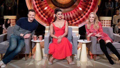 Joel McHale, Priyanka Chopra, Wendi McLendon-Covey Joel McHale, Priyanka Chopra, Wendi McLendon-Covey