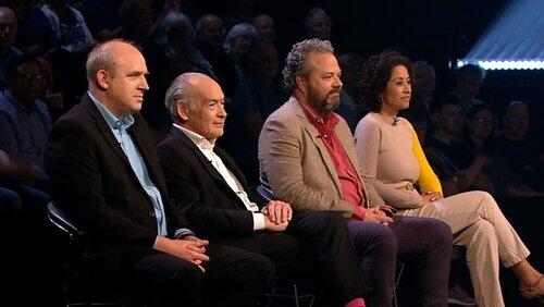 Tim Vine, Alastair Stewart, Hal Cruttenden, Samira Ahmed Tim Vine, Alastair Stewart, Hal Cruttenden, Samira Ahmed