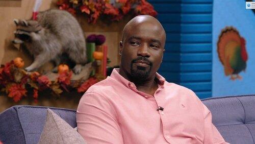 Mike Colter Wears a Pink Button Up and Black Boots Mike Colter Wears a Pink Button Up and Black Boots
