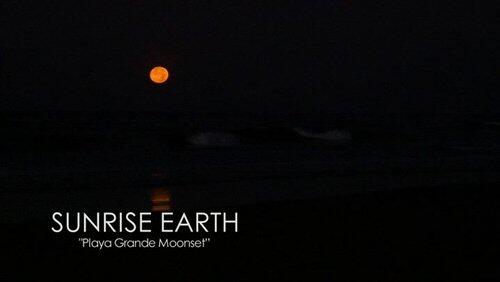 Playa Grande Moonset Playa Grande Moonset