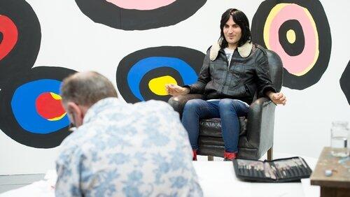 Noel Fielding, Reggie Yates, Daphne Selfe Noel Fielding, Reggie Yates, Daphne Selfe