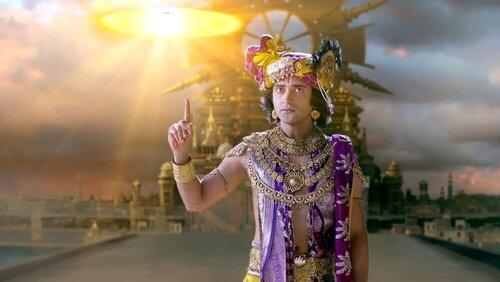 Krishna battles Banasur Krishna battles Banasur