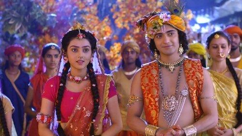 Krishna restricts Radha Krishna restricts Radha