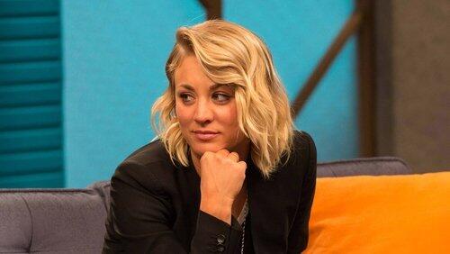 Kaley Cuoco Wears a Black Blazer and Slip-on Sneakers Kaley Cuoco Wears a Black Blazer and Slip-on Sneakers