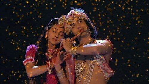 Krishna surprises Radha Krishna surprises Radha