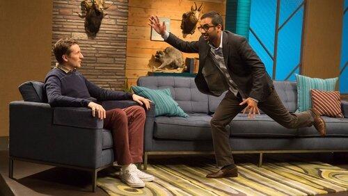 Aziz Ansari Wears a Charcoal Blazer Aziz Ansari Wears a Charcoal Blazer