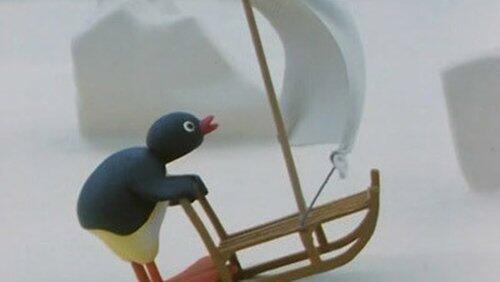 Pingu Surfing on the Ice Pingu Surfing on the Ice