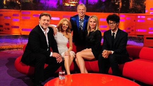 Russell Crowe, Cameron Diaz, Richard Ayoade, Kylie Minogue Russell Crowe, Cameron Diaz, Richard Ayoade, Kylie Minogue