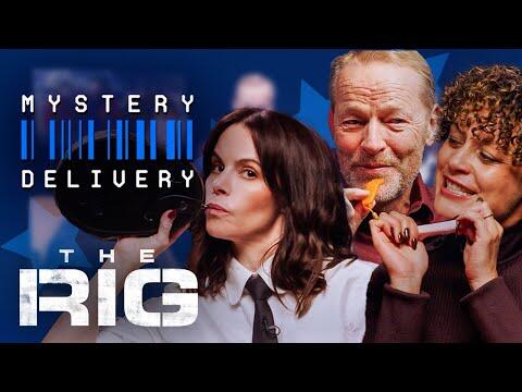Emily Hampshire, Iain Glen & Rochenda Sandall Play Mystery Delivery | The Rig S2