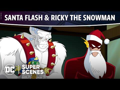 DC Super Scenes: Santa Flash & Ricky the Snowman