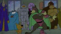 A Scary Duel with a Cartoon Ghoul A Scary Duel with a Cartoon Ghoul
