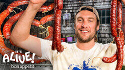 Brad & His Dad Make Venison Andouille Sausage Brad & His Dad Make Venison Andouille Sausage