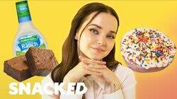 Dove Cameron Breaks Down Her Favorite Snacks Dove Cameron Breaks Down Her Favorite Snacks