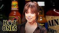 Jenna Ortega Doesn't Flinch While Eating Spicy Wings Jenna Ortega Doesn't Flinch While Eating Spicy Wings