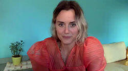 Taylor Schilling, Brian Stelter Taylor Schilling, Brian Stelter